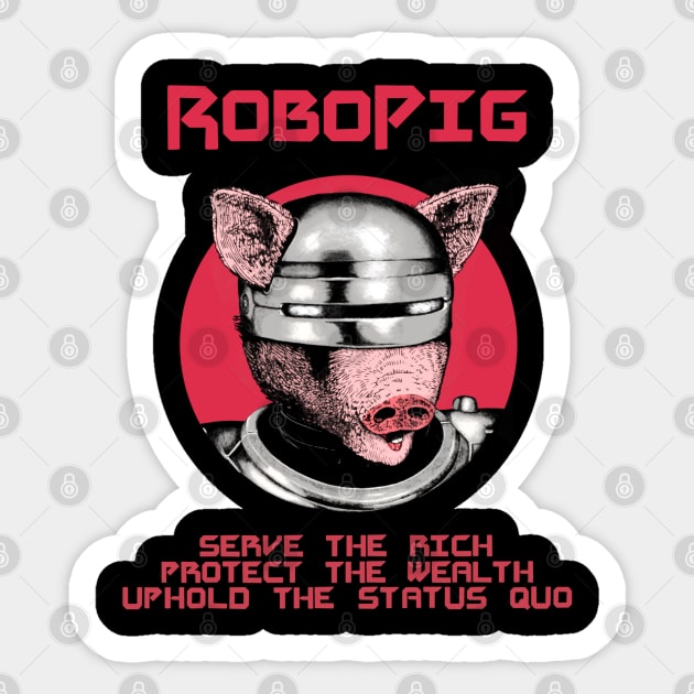 RoboPig Sticker by Warp9Design